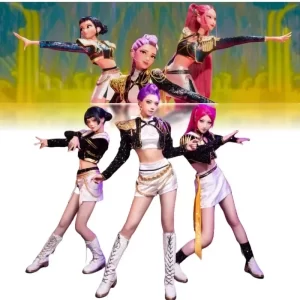 Costume de Cosplay KPop Mira Zoey Rumi pour Halloween, chasseurs de démons, noir ou scène, uniforme pour femmes filles Huntrix
